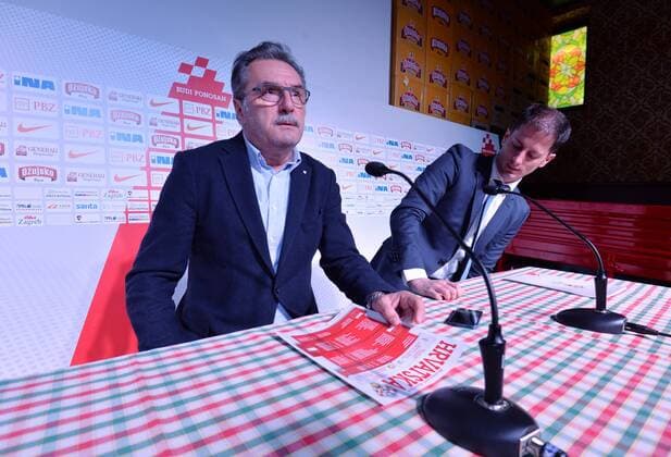 Fußball, Nationalmannschaft - PK Ante Cacic in Zagreb Coach of the Croatian national football team coach Ante Cacic at a press conference PK Pressekonferenz 07.03.2016., Croatia, Zagreb - Coach of the Croatian national football team coach Ante Cacic at a press conference released the list of candidates for the friendly matches against Israel and Hungary. Ante Cacic and and a spokesman for the Croatian Football Federation HNS-a Tomislav Pacak.  MarkoxLukunic PIXSELL