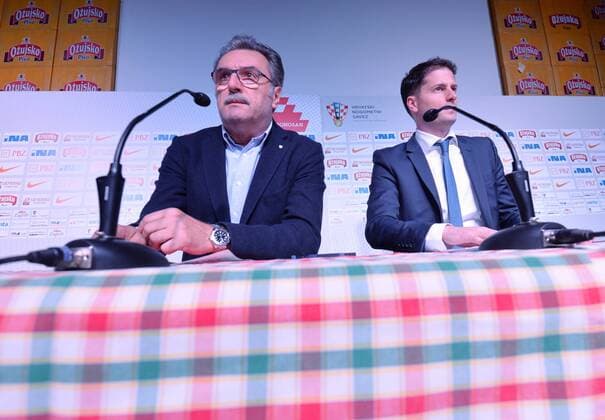 Fußball, Nationalmannschaft - PK Ante Cacic in Zagreb Coach of the Croatian national football team coach Ante Cacic at a press conference PK Pressekonferenz 07.03.2016., Croatia, Zagreb - Coach of the Croatian national football team coach Ante Cacic at a press conference released the list of candidates for the friendly matches against Israel and Hungary. Ante Cacic and and a spokesman for the Croatian Football Federation HNS-a Tomislav Pacak.  MarkoxLukunic PIXSELL