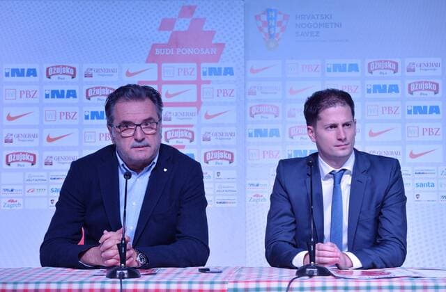 Fußball, Nationalmannschaft - PK Ante Cacic in Zagreb Coach of the Croatian national football team coach Ante Cacic at a press conference PK Pressekonferenz 07.03.2016., Croatia, Zagreb - Coach of the Croatian national football team coach Ante Cacic at a press conference released the list of candidates for the friendly matches against Israel and Hungary. Ante Cacic and and a spokesman for the Croatian Football Federation HNS-a Tomislav Pacak.  MarkoxLukunic PIXSELL