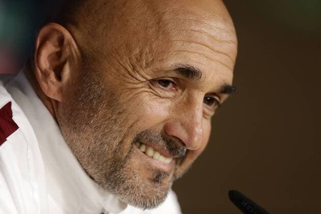 AS Roma s head coach Luciano Spalletti during a press conference PK Pressekonferenz held at Santiago Bernabeu stadium in Madrid, Spain, 07 March 2016, on the eve of the Champions League round of 16 second leg match against Real Madrid. AS Roma s press conference !ACHTUNG: NUR REDAKTIONELLE NUTZUNG!  20160307-635929741559388730