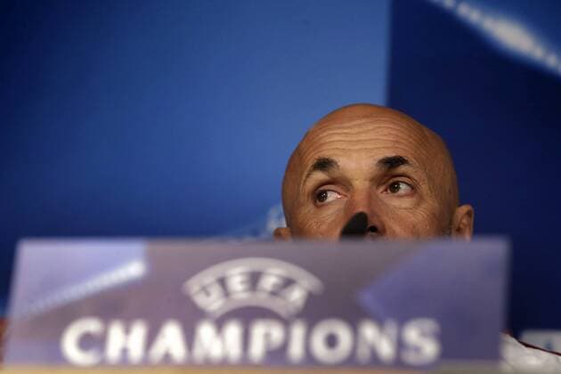 AS Roma s head coach Luciano Spalletti during a press conference PK Pressekonferenz held at Santiago Bernabeu stadium in Madrid, Spain, 07 March 2016, on the eve of the Champions League round of 16 second leg match against Real Madrid. AS Roma s press conference !ACHTUNG: NUR REDAKTIONELLE NUTZUNG!  20160307-635929741586688380