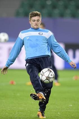 Gent s Thomas Foket pictured during a training of Belgian first league soccer team KAA Gent, Monday 07 March 2016 in Wolfsburg, Germany. Gent is preparing for the return leg of the 1 8 finals of the UEFA Champions League competition against German club VfL Wolfsburg Tomorrow. Wolfsburg won the first leg 2-3. YORICKxJANSENS  x04806714x