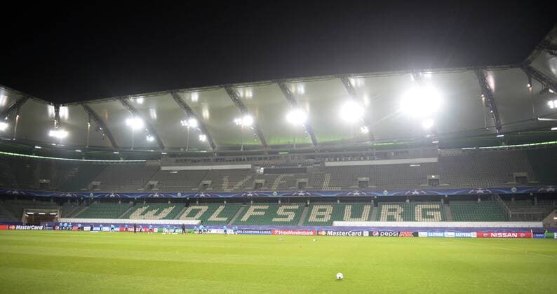 Bilder des Tages - Sport Illustration picture shows the Volkswagen Arena during a training of Belgian first league soccer team KAA Gent, Monday 07 March 2016 in Wolfsburg, Germany. Gent is preparing for the return leg of the 1 8 finals of the UEFA Champions League competition against German club VfL Wolfsburg Tomorrow. Wolfsburg won the first leg 2-3. YORICKxJANSENS  x04806731x