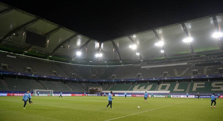 Illustration picture shows the Volkswagen Arena during a training of Belgian first league soccer team KAA Gent, Monday 07 March 2016 in Wolfsburg, Germany. Gent is preparing for the return leg of the 1 8 finals of the UEFA Champions League competition against German club VfL Wolfsburg Tomorrow. Wolfsburg won the first leg 2-3. YORICKxJANSENS  x04806732x