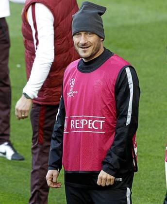 Francesco Totti. AS Rom training session at Santiago Bernabeu. In this picture, Francesco Totti. xANGELxRIVEROx 