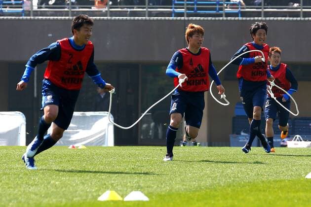 Fußball, Nationalteam, Training Japan Japan team group Mannschaftsbild Totale (JPN), MARCH 8, 2016 - Football Soccer : Japan national team Nationalteam Official Training camp in Frontier soccer field, Chiba, Japan. Noxthirdxpartyxsales  (ipha019544)