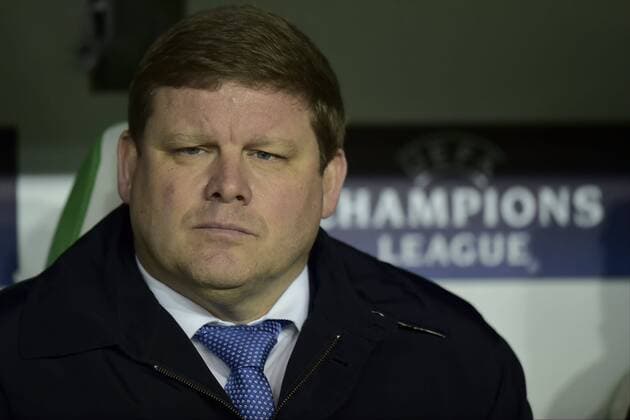 Vanhaezebrouck Hein Headcoach of KAA Gent looks on during the Champions League Round of 16, second leg match between VfL Wolfsburg and KAA Gent at the Volkswagen Arena in Wolfsburg, Germany. FOOTBALL : Wolfsbourg vs La gantoise - Ligue des Champions - 08 03 2016 PHOTONEWS PANORAMIC 