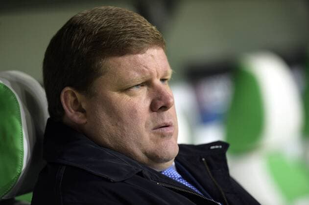 Gent s head coach Hein Vanhaezebrouck pictured during a soccer game between German team VfL Wolfsburg and Belgian club KAA Gent, the return game of the 1 8 final s of the UEFA Champions League competition, Tuesday 08 March 2016 in Wolfsburg, Germany. Wolfsburg won the first leg 2-3. YORICKxJANSENS  x04807134x