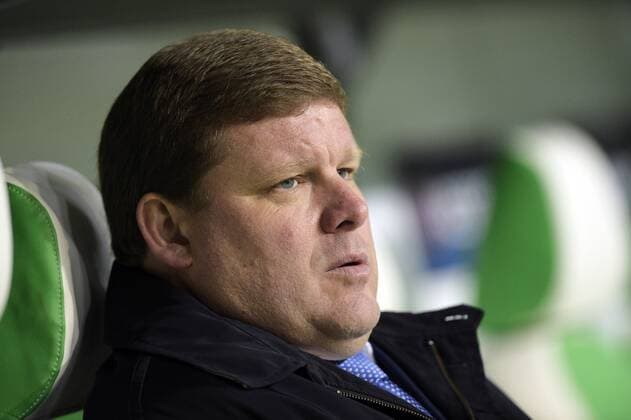 Gent s head coach Hein Vanhaezebrouck pictured during a soccer game between German team VfL Wolfsburg and Belgian club KAA Gent, the return game of the 1 8 final s of the UEFA Champions League competition, Tuesday 08 March 2016 in Wolfsburg, Germany. Wolfsburg won the first leg 2-3. YORICKxJANSENS  x04807133x