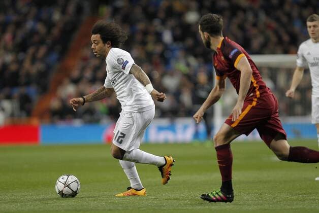 Football match between Real Madrid and Roma of the 2015 2016 Champions League, held at the Santiago Bernabeu stadium, in Madrid, March 8, 2016. Photo by J.xLuisxCuesta 261 Cordon Press. Marcelo  xJosexLuisxCuestax xx