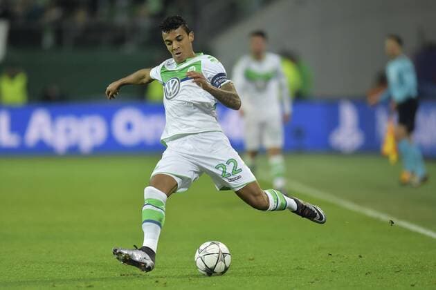 Luiz Gustavo midfielder of VfL Wolfsburg shoots the ball during the Champions League Round of 16, second leg match between VfL Wolfsburg and KAA Gent at the Volkswagen Arena in Wolfsburg, Germany. FOOTBALL : Wolfsbourg vs La gantoise - Ligue des Champions - 08 03 2016 PHOTONEWS PANORAMIC 