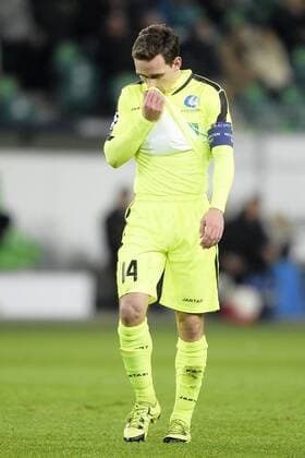 Gent s Sven Kums pictured during a soccer game between German team VfL Wolfsburg and Belgian club KAA Gent, the return game of the 1 8 final s of the UEFA Champions League competition, Tuesday 08 March 2016 in Wolfsburg, Germany. Wolfsburg won the first leg 2-3. YORICKxJANSENS  x04807171x