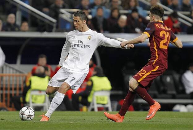 Fußball, Champions League, Real Madrid - AS Rom Football match between Real Madrid and Roma of the 2015 2016 Champions League, held at the Santiago Bernabeu stadium, in Madrid, March 8, 2016. Photo by J.xLuisxCuesta 261 Cordon Press. Cristiano Ronaldo  xJosexLuisxCuestax xx