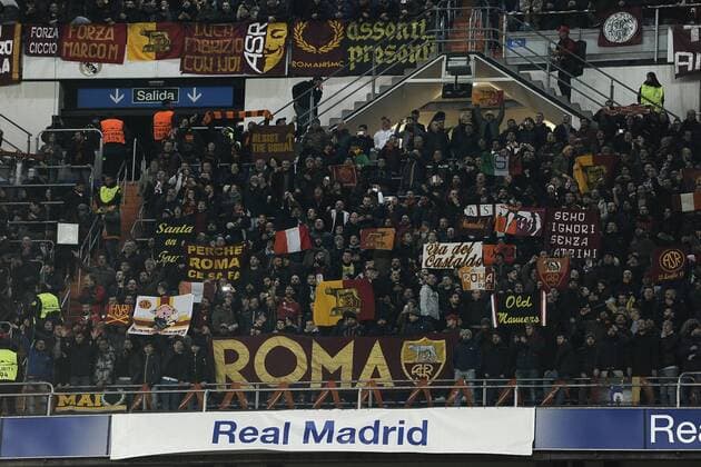 Fußball, Champions League 2015 2016, AS Rom Fans Roma 