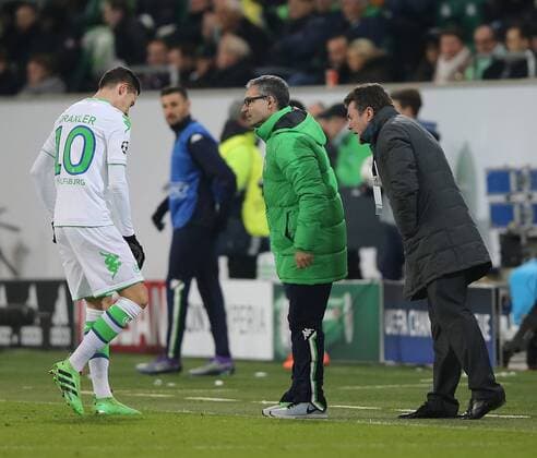 Julian Draxler (VfL Wolfsburg) Verletzung, Headcoach Dieter Hecking (VfL Wolfsburg)
