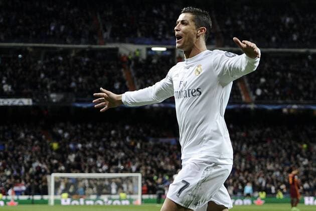 Fußball, Champions League 2015 2016, Real Madrid - AS Rom Torjubel Cristiano Ronaldo 