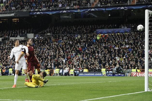 Fußball, Champions League 2015 2016, Real Madrid - AS Rom gol Cristiano Ronaldo 