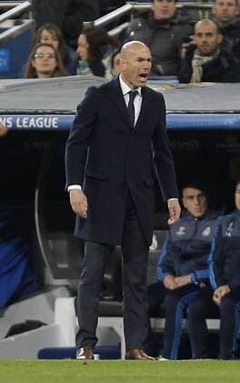 Football match between Real Madrid and Roma of the 2015 2016 Champions League, held at the Santiago Bernabeu stadium, in Madrid, March 8, 2016. Photo by J.xLuisxCuesta 261 Cordon Press. Zinedine Zidane  xJosexLuisxCuestax xx