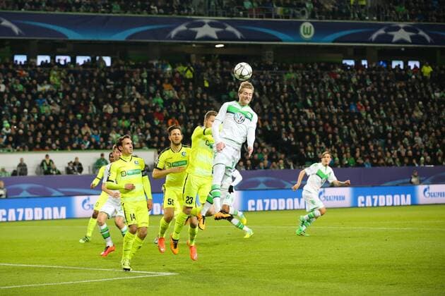 Andre Schürrle (VfL Wolfsburg) - Champions League Achtelfinale Saison 2015-2016 VfL Wolfsburg vs. KAA Gent in der Volkswagen Arena in Wolfsburg - Aktion,Deutschland, Fussball, Mann,Männer,08.03.2016