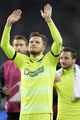 Gent s Lasse Nielsen pictured after a soccer game between German team VfL Wolfsburg and Belgian club KAA Gent, the return game of the 1 8 final s of the UEFA Champions League competition, Tuesday 08 March 2016 in Wolfsburg, Germany. Wolfsburg won the first leg 2-3. YORICKxJANSENS  x04807475x