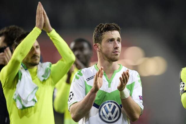 Gent s Brecht Dejaegere pictured after a soccer game between German team VfL Wolfsburg and Belgian club KAA Gent, the return game of the 1 8 final s of the UEFA Champions League competition, Tuesday 08 March 2016 in Wolfsburg, Germany. Wolfsburg won the first leg 2-3. YORICKxJANSENS  x04807477x