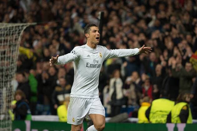 March 8, 2016 - Madrid, Spain - Goal Real MadridÃ‚Â s Portuguese Cristiano Ronaldo in action during the Champions league football match Real Madrid CF vs Roma at the Santiago Bernabeu stadium in Madrid on March 8, 2016. Real Madrid CF v AS Roma - UEFA Champions League Round of 16: Second Leg  - ZUMAn230