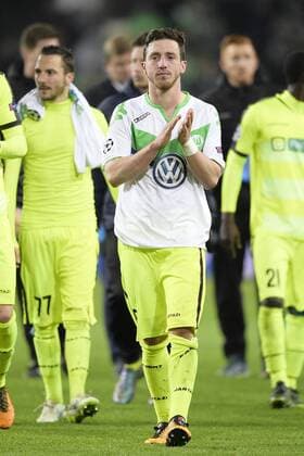 Gent s Brecht Dejaegere pictured after a soccer game between German team VfL Wolfsburg and Belgian club KAA Gent, the return game of the 1 8 final s of the UEFA Champions League competition, Tuesday 08 March 2016 in Wolfsburg, Germany. Wolfsburg won the first leg 2-3. YORICKxJANSENS  x04807463x
