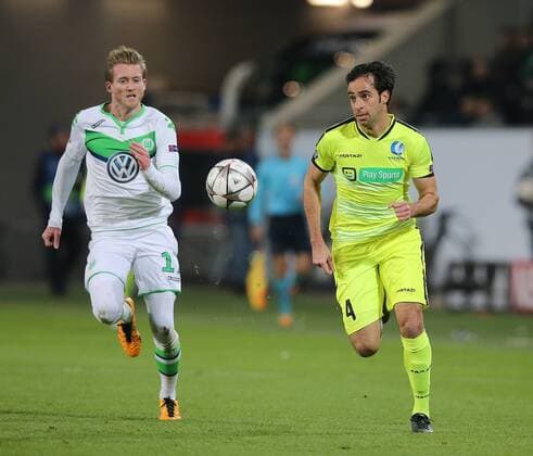 Andre Schuerrle (VfL Wolfsburg), Rafinha (KAA Gent)