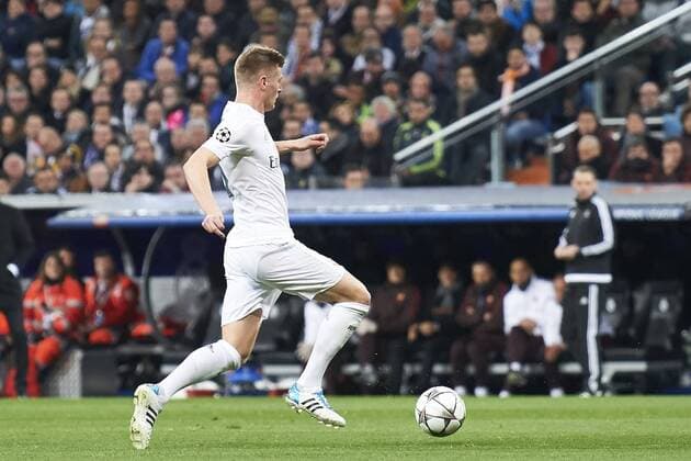 March 8, 2016 - Madrid, Spain - Toni Kroos (midfielder; Real Madrid) in action during the UEFA Champions League, round of 8 match between Real Madrid and Associazione Sportiva Roma at Santiago Bernabeu on March 8, 2016 in Madrid Real Madrid vs Associazione Sportiva Roma UEFA Champions League  - ZUMAg15_