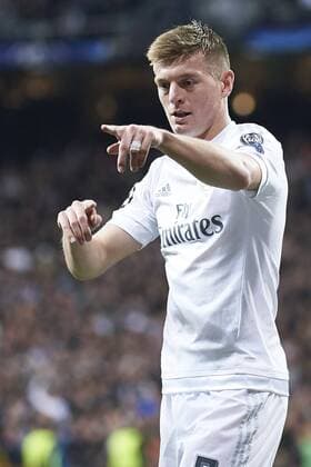March 8, 2016 - Madrid, Spain - Toni Kroos (midfielder; Real Madrid) in action during the UEFA Champions League, round of 8 match between Real Madrid and Associazione Sportiva Roma at Santiago Bernabeu on March 8, 2016 in Madrid Real Madrid vs Associazione Sportiva Roma UEFA Champions League  - ZUMAg15_
