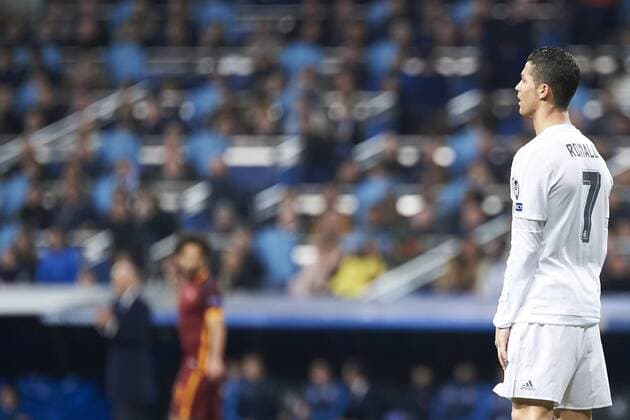 March 8, 2016 - Madrid, Spain - Cristiano Ronaldo (forward; Real Madrid) in action during the UEFA Champions League, round of 8 match between Real Madrid and Associazione Sportiva Roma at Santiago Bernabeu on March 8, 2016 in Madrid Real Madrid vs Associazione Sportiva Roma UEFA Champions League  - ZUMAg15_