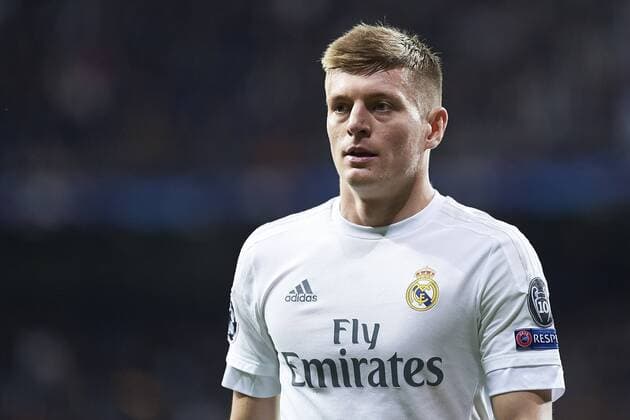 March 8, 2016 - Madrid, Spain - Toni Kroos (midfielder; Real Madrid) in action during the UEFA Champions League, round of 8 match between Real Madrid and Associazione Sportiva Roma at Santiago Bernabeu on March 8, 2016 in Madrid Real Madrid vs Associazione Sportiva Roma UEFA Champions League  - ZUMAg15_