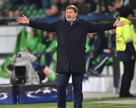 08.03.2016, Fussball, Saison 2015 2016, Champions League, Achtelfinale, VfL Wolfsburg - KAA Gent 1:0, Trainer Hein Vanhaezebrouck (KAA Gent)