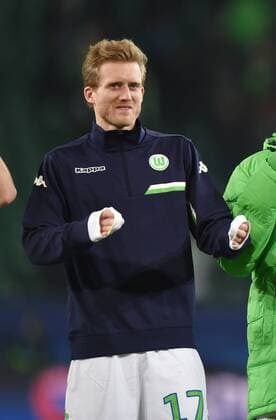 08.03.2016, Fussball, Saison 2015 2016, Champions League, Achtelfinale, VfL Wolfsburg - KAA Gent 1:0, Jubel Andre Schürrle, Andre Schuerrle (VfL Wolfsburg)