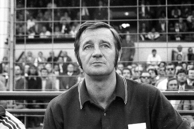 Trainer Gyula Lorant (1. FC Köln)