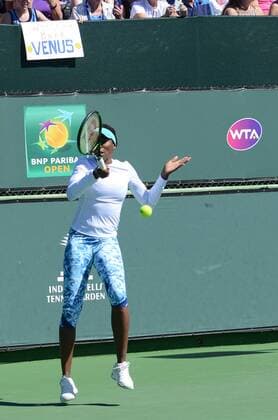 Tennis, WTA-Turnier in Indian Wells, Venus Williams Training March 9, 2016 - Indian Wells, California, United States - VENUS WILLIAMS practices in preparation for the BNP Paribas Open in Indian Wells California. Tennis 2016 - BNP Paribas Open - Day 3 - ZUMAl132