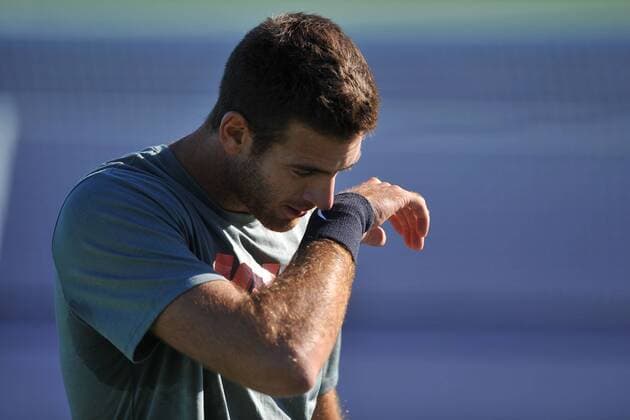 Tennis, ATP-Turnier in Indian Wells, Training Juan Martin Del Potro (Arg) TENNIS : Tournoi d Indian Wells 2016 - 09 03 2016 TennisMagazinex 