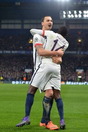 ZLATAN IBRAHIMOVIC (psg) - JOIE FOOTBALL : Chelsea FC London vs Paris St. Germain (PSG) - Champions League - 09 03 2016 AnthonyBIBARD FEPx 