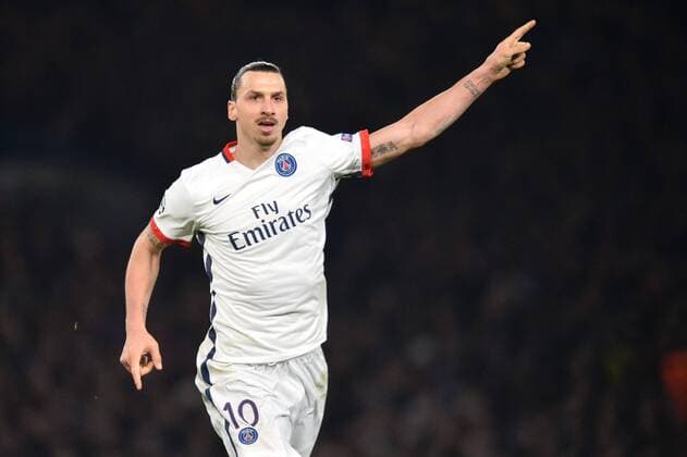 ZLATAN IBRAHIMOVIC (psg) - JOIE FOOTBALL : Chelsea FC London vs Paris St. Germain (PSG) - Champions League - 09 03 2016 AnthonyBIBARD FEPx 