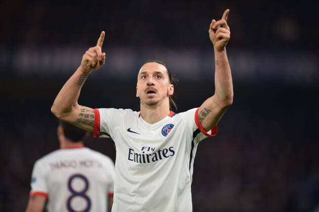 ZLATAN IBRAHIMOVIC (psg) - JOIE FOOTBALL : Chelsea FC London vs Paris St. Germain (PSG) - Champions League - 09 03 2016 AnthonyBIBARD FEPx 