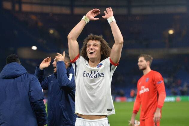 DAVID LUIZ (psg) - JOIE FOOTBALL : Chelsea FC London vs Paris St. Germain (PSG) - Champions League - 09 03 2016 AnthonyBIBARD FEPx 