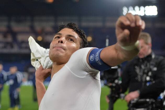 Themen der Woche - Sport Bilder des Tages - SPORT THIAGO SILVA (psg) - JOIE FOOTBALL : Chelsea FC London vs Paris St. Germain (PSG) - Champions League - 09 03 2016 AnthonyBIBARD FEPx 