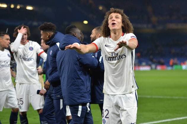 DAVID LUIZ (psg) - JOIE FOOTBALL : Chelsea FC London vs Paris St. Germain (PSG) - Champions League - 09 03 2016 AnthonyBIBARD FEPx 