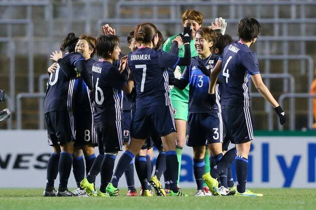 Japan team group Mannschaftsbild Totale (JPN), MARCH 9, 2016 - Football Soccer : AFC Women s Olympic Football Tournament Rio 2016 Asian Qualifier Final Round match between Japan 1-0 North Korea (Nordkorea) at Kincho Stadium, Osaka, Japan. Noxthirdxpartyxsales  (umqa034541)