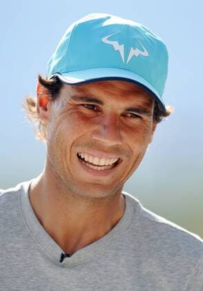 09 Mar. 2016: Tennis player Rafael Nadal (ESP) talks with media members during the all-access hour and ATP Tennis Herren Tour Media Day at the BNP Paribas Open played at the Indian Wells Tennis Garden in Indian Wells, CA. (Photo By John Cordes Icon Sportswire) TENNIS: MAR 09 BNP Paribas Open Icon506160309002 EDITORIAL USE ONLY