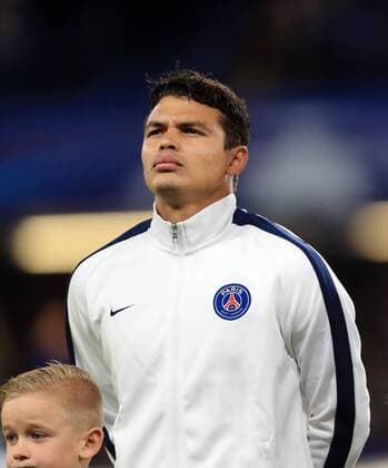 PSG s Thiago Silva in action - UEFA Champions League - Chelsea vs Paris Saint Germain - Stamford Bridge - London - England - 9th March 2016 - Pic David Klein Sportimage EDITORIAL USE ONLY. No use with unauthorised audio, video, data, fixture lists, club league logos or live services. Online in-match use limited to 120 images, no video emulation. No use in betting, games or single club league player publications.