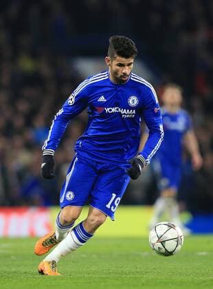 Chelsea s Diego Costa in action - UEFA Champions League - Chelsea vs Paris Saint Germain - Stamford Bridge - London - England - 9th March 2016 - Pic David Klein Sportimage EDITORIAL USE ONLY. No use with unauthorised audio, video, data, fixture lists, club league logos or live services. Online in-match use limited to 120 images, no video emulation. No use in betting, games or single club league player publications.