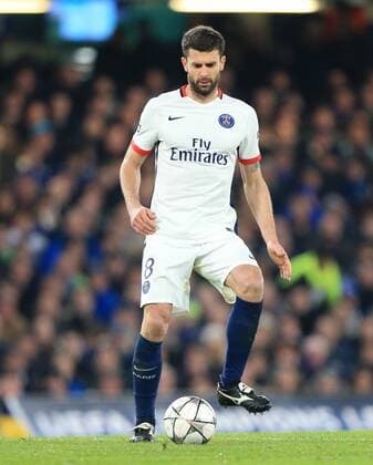 PSG s Thiago Motta in action - UEFA Champions League - Chelsea vs Paris Saint Germain - Stamford Bridge - London - England - 9th March 2016 - Pic David Klein Sportimage EDITORIAL USE ONLY. No use with unauthorised audio, video, data, fixture lists, club league logos or live services. Online in-match use limited to 120 images, no video emulation. No use in betting, games or single club league player publications.