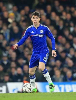 Chelsea s Oscar in action - UEFA Champions League - Chelsea vs Paris Saint Germain - Stamford Bridge - London - England - 9th March 2016 - Pic David Klein Sportimage EDITORIAL USE ONLY. No use with unauthorised audio, video, data, fixture lists, club league logos or live services. Online in-match use limited to 120 images, no video emulation. No use in betting, games or single club league player publications.