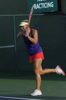 Tennis, WTA-Turnier in Indian Wells, Angelique Kerber Training Angelique Kerber